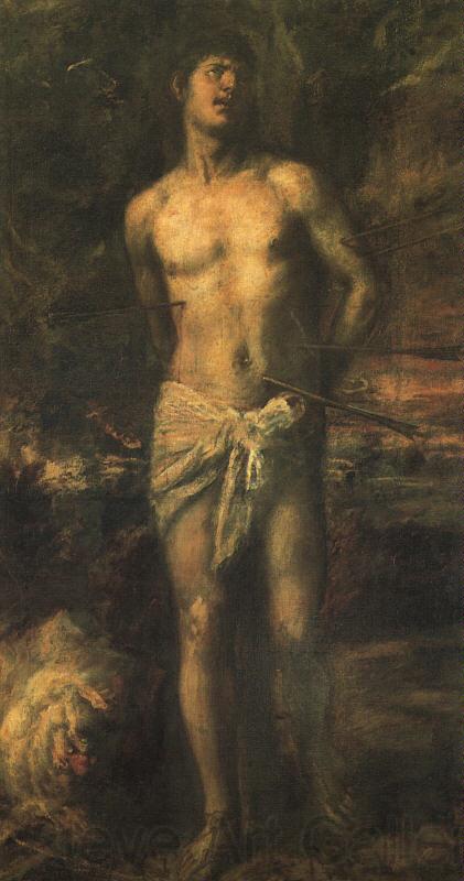  Titian Saint Sebastian Germany oil painting art